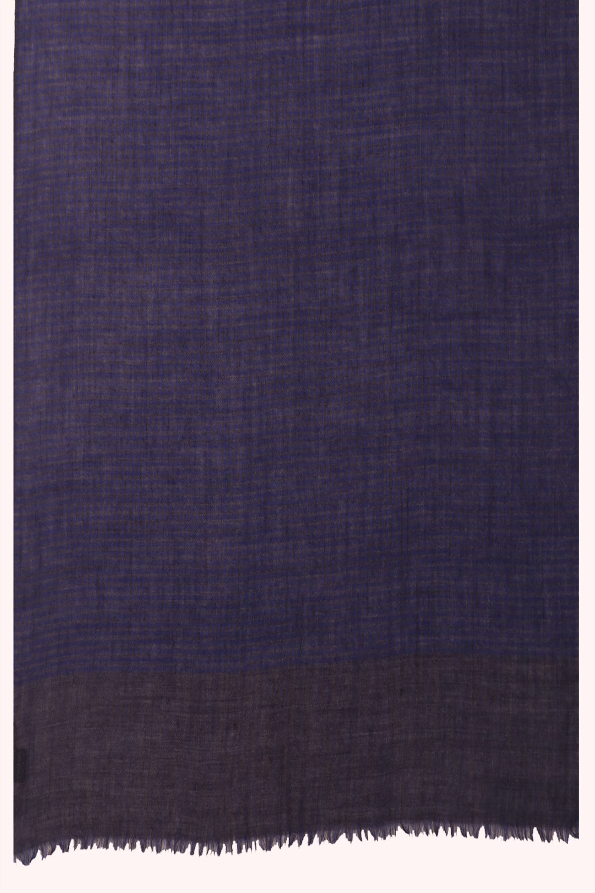 Midnight Blue Classic Checks Woven Wool Scarf - Blue Grey | SVEŽElife