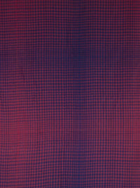 Gradient Checks Twill Weave Viscose Scarf - Fuchsia Purple