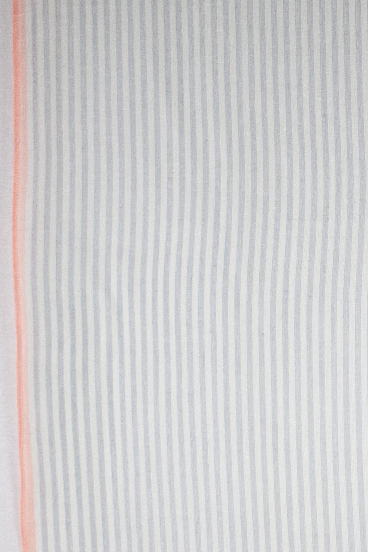 Classic Stripe with Neon Pink Border Viscose Scarf - Grey White Neon Pink